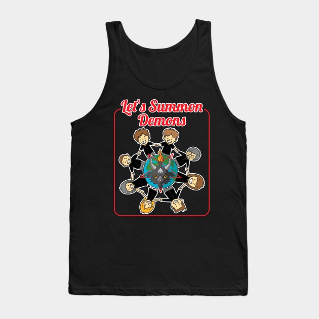 Let`s Summon Demons - Baphomet International Tank Top by BlackRavenOath